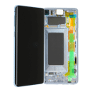 Samsung Galaxy S10 SM-G973F LCD Display mit Rahmen, blau