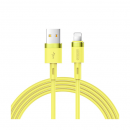 Joyroom USB Lade-/Datenkabel 2.4A USB Lightning für iPhone/iPad/Airpods 1,2 m gelb (S-1224N2)