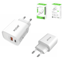 Rixus Schnelladegerät Adapter PD + USB-A 20W, weiß (RX90A)