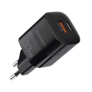 Choetech Schnellladegerät USB-Netz-Adapter USB-A + USB-C PD QC 33W schwarz (PD5006)