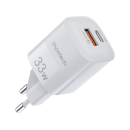 Choetech Schnellladegerät USB-Netz-Adapter USB-A + USB-C PD QC 33W weiß (PD5006)