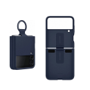 Samsung Silicone Cover with Ring für Galaxy Z Flip 4 Navy (EF-PF721TNEGWW