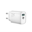 Joyroom Schnellladegerät 20W USB-A QC3.0 + USB-C PD weiß (L-QP2011)