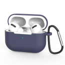 starfix Silikon-Hülle Schale für AirPods Pro 1/2 ink. Karabinerhacken, blau