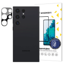 Wozinsky Full Kamera-Glas 9H Panzerglas-Schutz für Samsung Galaxy S23 Ultra, schwarz