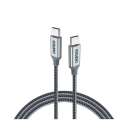 Choetech USB-C zu USB-C Ladekabel / Datenkabel 5A 100 W Power Delivery 480 Mbit/s 1,8 m grau