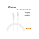 DAVIN YL1 Aux Kabel USB-C zu 3.5mm, weiß (1m)