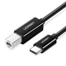Ugreen US241 USB-C 2.0 - USB-B-Kabel 1,5 m, weiß