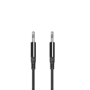 Rixus 3.5mm AUX zu 3.5mm AUX Audi Kabel Nylon geflochten 4-ft, schwarz (1,2m)