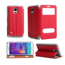 HDD Design Flip Tasche Samsung Galaxy S6 Edge Rot Magnet Serie